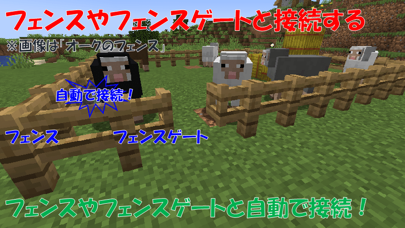 フェンスやフェンスゲートと接続する