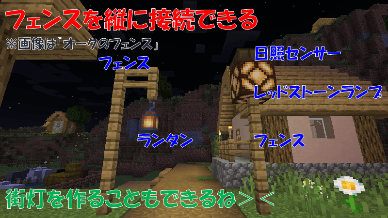 フェンスを縦に接続