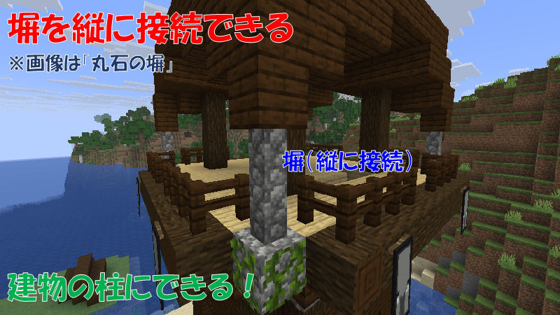 塀を縦に接続できる